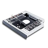 2nd HDD SSD Caddy für Fujitsu LifeBook T901 T900 AH532 AH530 S752 S751 E544 2010 2011 2012 Laptop, SATA3 Second Solid State Festplattengehäuse, CD DVD Optical Bay E