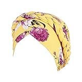 TININNA Baumwolle Turban Mütze Muslim Hijab Kopftuch Beanie Chemo Hut für Krebs Haarausfall Chemotherap