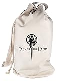 Shirtstreet24, Talk To The Hand, bedruckter Seesack Umhängetasche Schultertasche Beutel Bag, Größe: onesize,