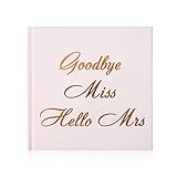 Naler JGA Gästebuch Roségold Hochzeitsbuch Goodbye Miss Hello Mrs Junggesellinnenabschied Fotoalbum für Hochzeit Bachelor Hen Party