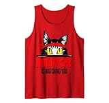 Ninja Cat is watching you | lustige Katze Mainecoon Tank Top