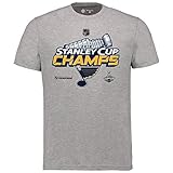 NHL T-Shirt St. Louis Blues Stanley Cup Champions 2019 Locker Room Tee grau (XL)
