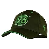 Macron Fanartikel Hannover 96 · H96 Baseball Cap Polyester · Accessoire Freizeit Sommer Schirm Kappe Mütze Stadion · Kids Jungen Mädchen Jungs Mädels · Farbe dunkelgrün-grün, Kinder, Größe J