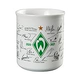 Werder Bremen Tasse, Becher Team mit Unterschriften 2020/2021, 21-30062