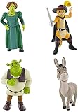 Comansi - Shrek 4er Figuren Set mit Shrek, Fiona, Esel,