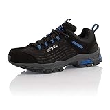 Fusskleidung® Damen Herren Wanderschuhe Wasserabweisende Trekkingschuhe Schwarz Blau Blau EU 37