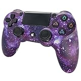 Jnsio Controller für PS4, Kabelloser Controller mit Dual-Vibration Rechargable Remote sechsachsigem Wireless Gamepad Gaming C