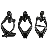 Abstrakt Statue Denker Resin Skulptur Figuren, Mini Charaktere Harz Statue Ornament Abstrakte Figur Mini Denk