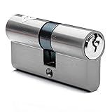 FELGNER Doppel-Zylinder Euro Zero Schließzylinder Profilzylinder Türschloss Sicherheitsschloss für Türen Haustür Wohnungstür - inkl. 3 Bart-Schlüssel | 30 / 35mm Nick