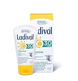 Ladival Trockene Haut Sonnenschutz Creme für das Gesicht LSF 30 – Parfümfreie Sonnencreme ohne Farb- und Konservierungsstoffe – mattierend und wasserfest – 1 x 50