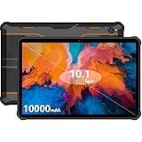 10000mAh Outdoor Tablet OUKITEL RT1 10,1 Zoll FHD Android 11 Dual SIM 4G Robust Tablet 18W Schnellladung IP68/IP69K 16MP Rück-und Frontkamera 4GB+64GB 128GB Erweiterbar Helio P22 Octa Core CPU Tab