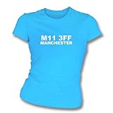 M11 3FF Manchester Damen Slimfit T-Shirt Man City L