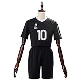 EDMKO Anime Haikyuu Inarizaki High School Uniform Volleyball Team Jersey Rintaro Suna Cosplay Kostüm Sportswear Top Shorts 2 Stück,S