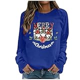 Weihnachtspullover Damen Ugly Christmas Sweater Weihnachten Pullover Schneeflocke Muster Weihnachtspulli Rentier Schnee Drucken Langarm Christmas Sweatshirt Xmas Langarmshirt Weihnachts Ob