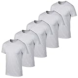 GILDAN 5er-Pack Softstyle Herren T-Shirt Arbeitskleidung Großhandel T-Shirts und Farben, grau, XL