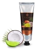 Panu Natural Hand Creme Kokosnuss Limette - Reichhaltige Handcreme für sehr trockene Hände - Schnell einziehende Handpflege aus Thailand - Premium Hand Cream - Vegane Handb
