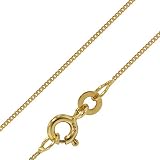 trendor Goldkette für Anhänger 333 Gold Flachpanzer-Kette Breite 0,8 mm elegante goldene Kette, wunderschöne Geschenkidee, Halskette aus Echtgold 72436-42 42