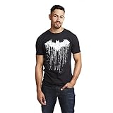 DC Comics Herren Batman Paint T-Shirt, Schwarz, XXL
