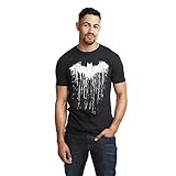 DC Comics Herren Batman Paint T-Shirt, Schwarz, XL