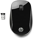 HP Z4000 (H5N61AA) kabellose Maus (bis zu 18 Monate Akkulaufzeit, 1.200 dpi, 3 Tasten, Scrollrad, USB dongle) schw
