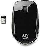 HP Z4000 (H5N61AA) kabellose Maus (bis zu 18 Monate Akkulaufzeit, 1.200 dpi, 3 Tasten, Scrollrad, USB dongle) schw