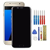 Fruisiy OLED Display für Samsung Galaxy S7 Edge G935F SM-G935F, SM-G935FD, SM-G935W8 Mit Rahmen Glas Ersatz Touchscreen + Werkzeug