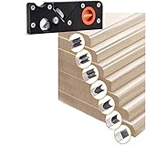 Holzbearbeitungskanten-Eckhobel, 45 Grad Schrägkante, manuelle Hobel, Blockhobel, Metall manuelle Holzbearbeitungshobel, Fasen und Trimmen DIY-HandwerkzeugB (Black Chamfer Plane + 7pcs Cutter Head)