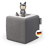 tonies Toniebox Starter Set inkl. 1 Kreativ Figur – Audioplayer für Hörbücher und Lieder für Kinder, einfach zu bedienende kabellose Musikbox BZW. Lautsprecher, 7 Std. Akku,