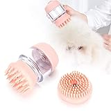 Bade-Massage-Bürste, Silikon-Komfort-Bürste, Badewerkzeug Hunde für Katzen,(Gummipulver)