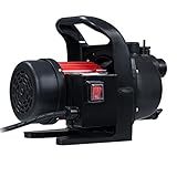 Grafner Gartenpumpe 600 Watt (max. 3,6 bar, Fördermenge 2800 Liter / Stunde, Ansaugtiefe: 7 Meter, Förderhöhe: 35 m, Wassereinfüllschraube und Wasserablassschraube) Hauswasserwerk Hausw