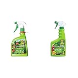 Compo Ortiva Spezial Pilz-frei AF, Bekämpfung von Pilzkrankheiten an Zierpflanzen, Ziergehölzen und Gemüse, 1000 ml + Duaxo Universal Pilz-frei AF, 750
