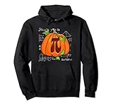 Kürbis Pi Lustiger Lehrer Halloween Thanksgiving Kürbis Pie Pullover H