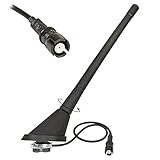 tomzz Audio 1000-005 KFZ Antenne Dachantenne 16V, Verstärker, Raku 2 II, kompatibel mit Audi, Opel, Seat, Skoda, VW, Anti Noise Stab 17,5cm, 60 G