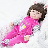 TTWLJJ Simulation Baby Reborn Baby Doll Realistische Weiche Vinyl Puppe 42cm16.5 Zoll Für Kinder Geburtstags-Geschenk,C