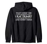 Trompetenspieler Geschenke – I Play Trompet & I Know Things lustig Kapuzenjack