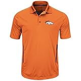 Denver Broncos Majestic NFL 'Field Classic 2' Men's Short Sleeve Polo S