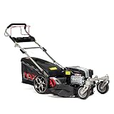 Benzin-Rasenmäher mit Antrieb NAX 5000S Motor Briggs & Stratton 875EXi Series 190 cm3 ReadyStart Mähbreite 56cm Fangkorb 75l wendige Vorderräder Gehäusereinigungssy