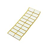 Adsamm® / 20 x Antirutsch Pads aus EPDM/Zellkautschuk / 20x40 mm/Weiß/rechteckig / 2.5 mm stark