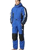 X-xyA Skianzug Für Männer, Erwachsene One Piece Schnee Anzug Ski-Snowboard-Wear-Winter-Warme wasserdichte Ski-Overall Mit Kapuze,A,XL
