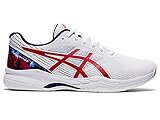 ASICS Herren Gel-Game 8 L.E. Tennisschuhe, Weiß/klassisch rot, 40.5 EU