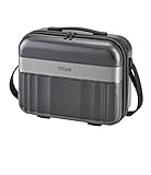 TITAN Handgepäck Kosmetikkoffer mit Liquids Bag + Aufsteckfunktion, Gepäck Serie SPOTLIGHT: Edles Beautycase in trendigen Farben, 831702-04, 38 cm, 21 Liter, anthracite (grau)