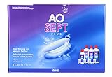 Aosept® Plus Pflegemittel für Kontaktlinsen – Pack mit 3 Flaschen, 360°ml + 1 Flasche, 90°