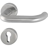 HOPPE 3286366 Drückergarnitur Paris mit Rosetten PZ (Profilzylinder), E