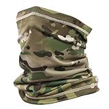 QMFIVE Taktischer Tarnungs-Schal, Unisex Mehrzweckmilitärstirnband-Art-Kopf-Verpackungs-Gesichts-Ineinander greifen-Halstuch für Kampf, Jagd, Klettern, Wandern, Radfahren im Freienaktivität (B-MC)