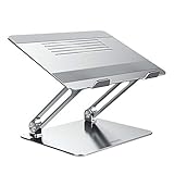 Nillkin Laptop Ständer, Multi-Angle höhenverstellbarer Aluminium Notebook Ständer mit Heat-Vent, Laptopständer für Laptops (11-17 Zoll) einschließlich MacBook Pro, Surface, Samsung, HP - Silb