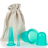 PhysioSpirit PREMIUM Schröpfgläser - hochwertige Saugglocken für jede Körperstelle - Schröpfglocken gegen Cellulite - Schröpfen ohne Verspannungen - 4er S