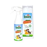 ENVIRA Anti-Parasiten-Set für Hunde & Katzen - Schutz vor Zecken, Flöhen & Larven - Inkl. 400 ml Anti-Parasiten-Shampoo & 500 ml Anti-Parasiten-Spray