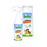 ENVIRA Anti-Parasiten-Set für Hunde & Katzen - Schutz vor Zecken, Flöhen & Larven - Inkl. 400 ml Anti-Parasiten-Shampoo & 500 ml Anti-Parasiten-Spray