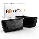 LIGHTDELUX Ersatz für LED Blinker Seitenblinker Blinkleuchte Dynamisch Laufblinker mit E-Prüfzeichen Black Vision V-171902LG
