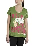Replay Damen T-Shirt Gr. X-Small, Grün - 676 G